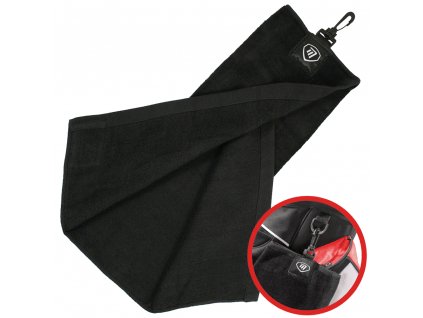 Masters Tri-Fold golfový ručník černý