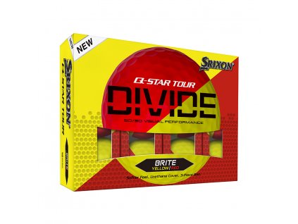 Srixon Q-Star Tour Divide golfové míčky žluto-červené