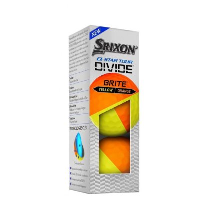 Srixon Q-Star Tour Divide golfové míčky žluto-oranžové 3ks