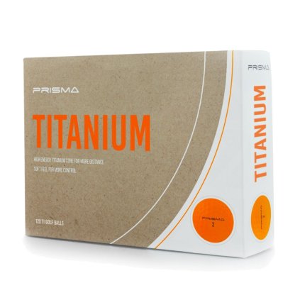 Masters Prisma Titanium 2 vrstvé golfové míčky 12ks oranžové