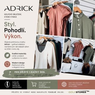 ⛳️ Styl, pohodlí a výkon v jednom. Objevte prémiovou golfovou módu ADRICK, která spojuje moderní design, maximální komfort...