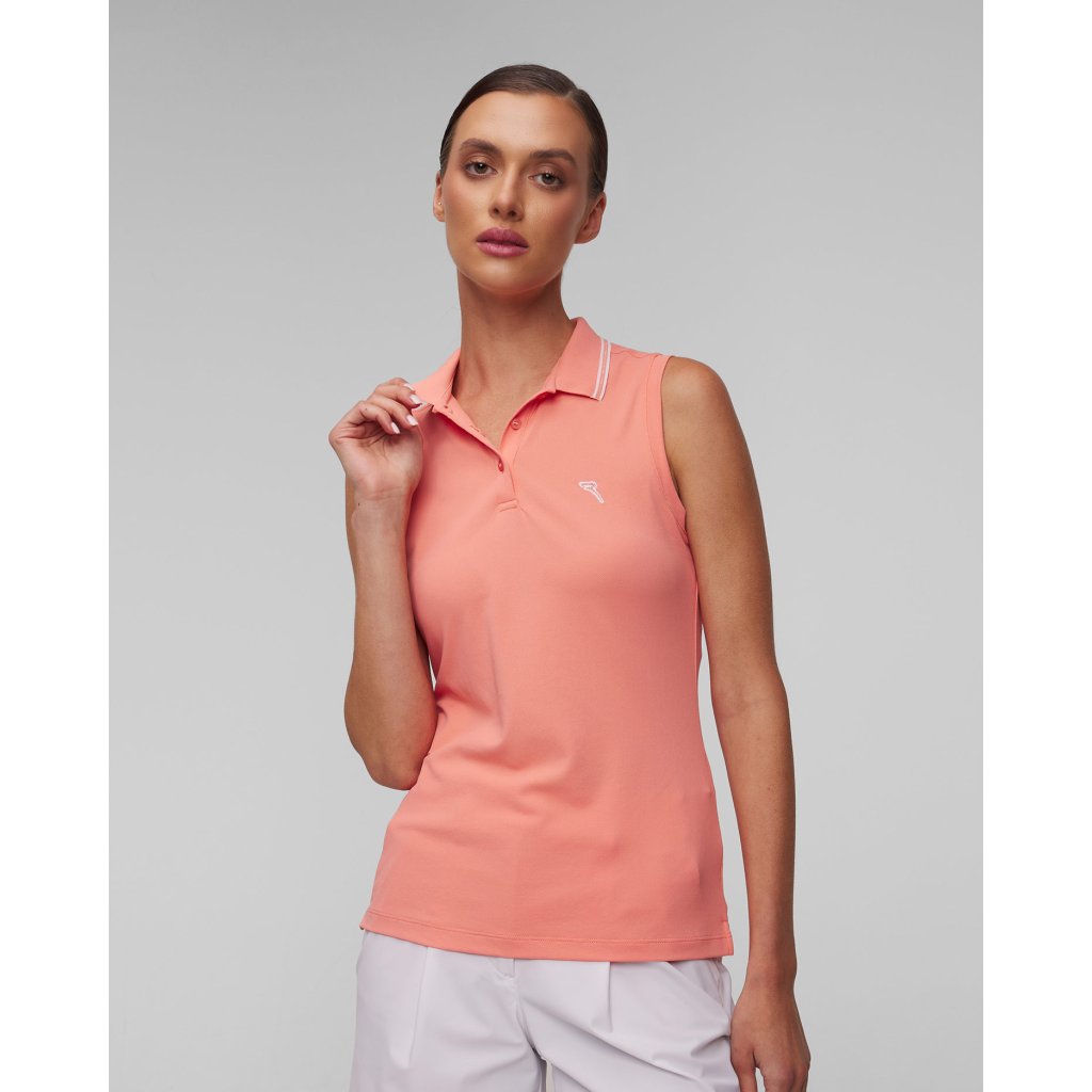 Chervo - damska koszulka polo (Rozmiar S, Kolor Pomarańczowy)