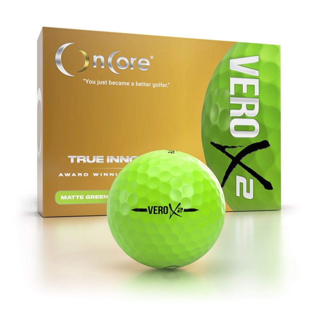 Nadruk na zielonej piłce golfowej OnCore VERO X2
