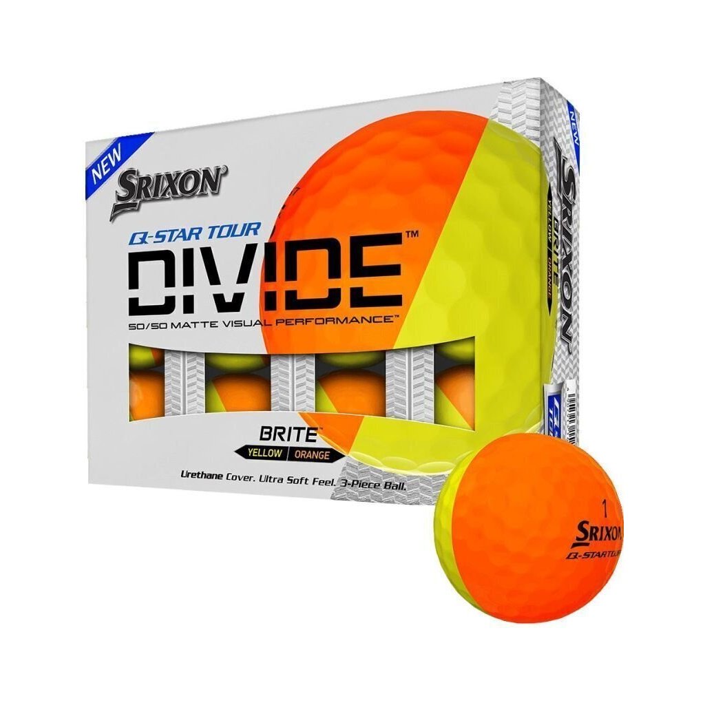 Piłki golfowe Srixon Q-Star Żółto-Pomarańczowe