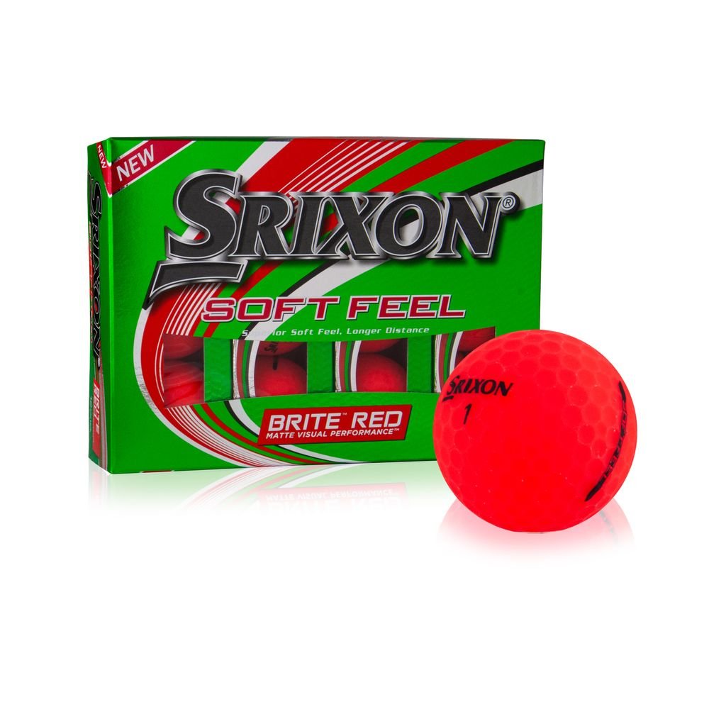 Srixon Soft Feel z nadrukiem czerwonej piłki golfowej