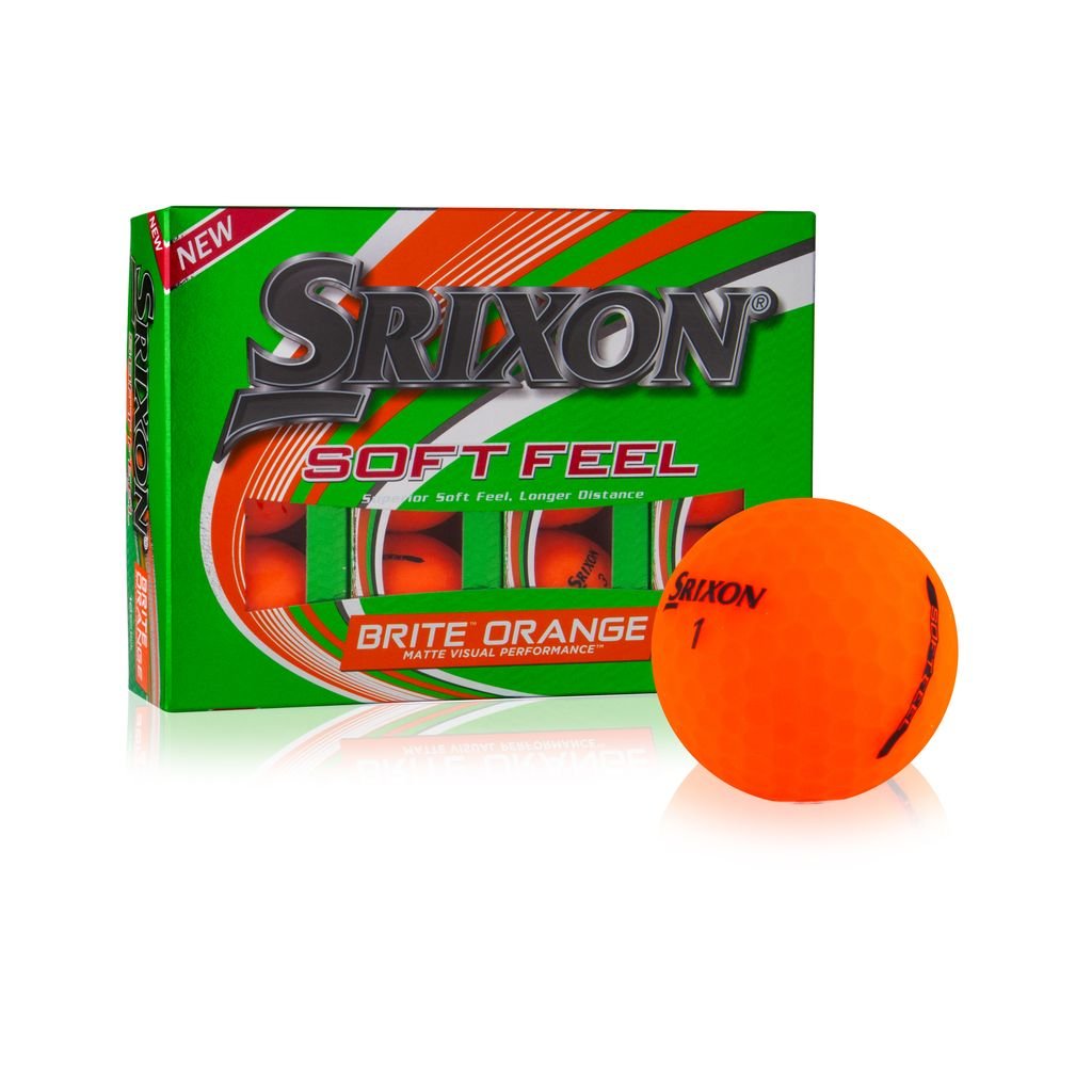 duże piłki golfowe srixon soft feel brite pomarańczowe