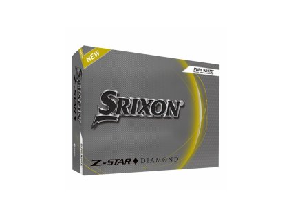Nadruk na piłce golfowej Srixon Z-Star Diamond w kolorze białym (Kwota 108dz (1296 kulek), Kolory wydruku kolor czarny - nadruk tampodrukowy)