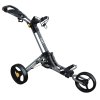 icart icart go 3 wheel push trolley greyblack 21002