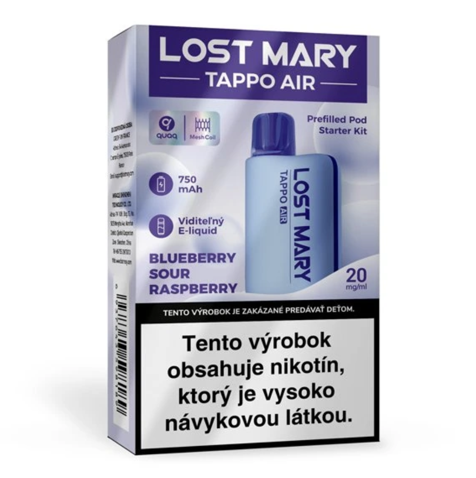 Tappo Starter Kit – Blue Sour Razz POD