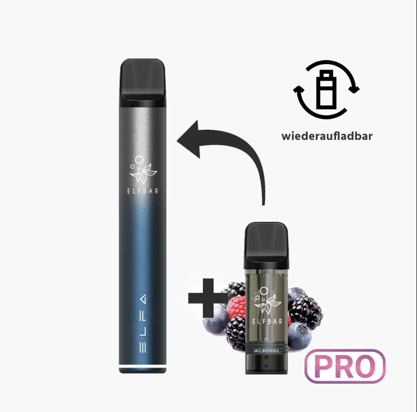 Elfa ElfBar Twilight Blue Kit + Mix Berries POD – vape e-cigareta