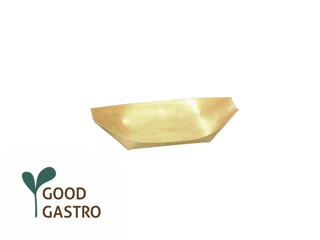 Dřevěná lodička 11x6,5, 200ks - Good Gastro
