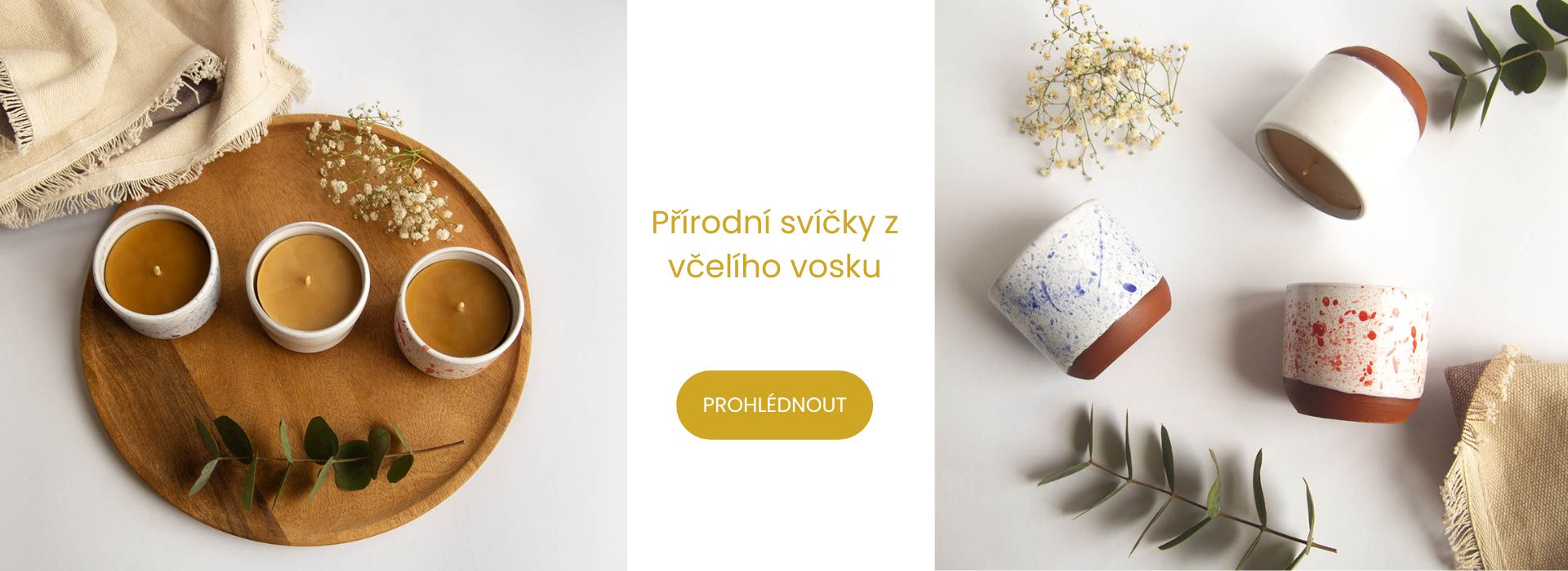 Svicka v keramickem kalisku