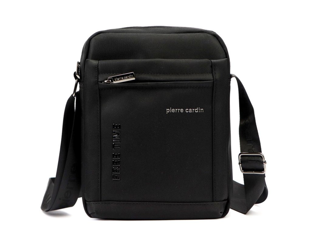 Pánská crossbody z polyesteru Pierre Cardin 1721 ALAN09 - černá