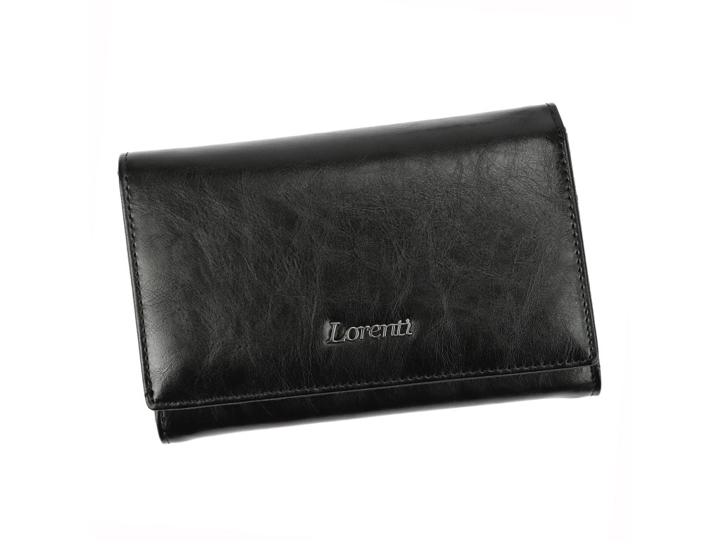 Dámská kožená peněženka Lorenti 76112-BPR RFID- černá