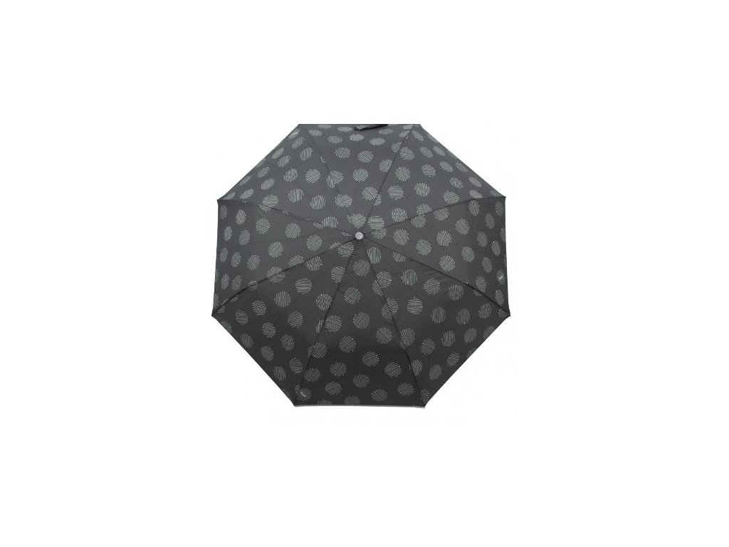 Dámský skládací deštník Doppler 722165CZ16 - černý s bílými vzory