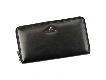 Dámská kožená peněženka Albatross hladká LW08- černá