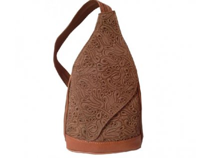Dámský kožený batoh Messenger Ga2889 – hnědá