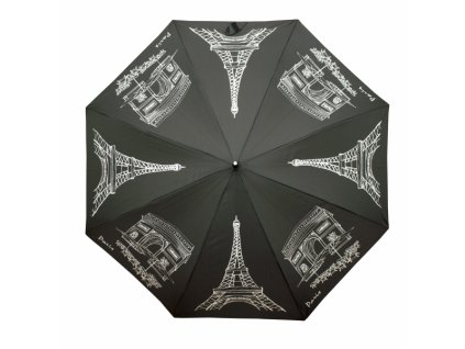 Dámský deštník holový vystřelovací Doppler - černý  740765P
