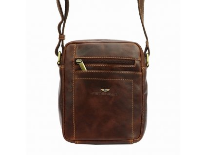 Pánská crossbody taška Peterson TB-117-COM – hnědá