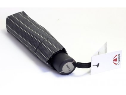 Pánský skládací manuální deštník Doppler 726467CZ - černý s pruhy