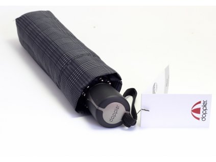 Pánský skládací manuální deštník Doppler - černý  726467CZ