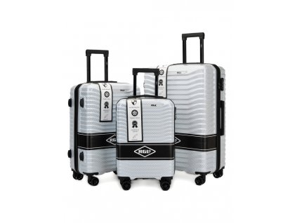 Cestovní sada kufrů RGL PC1 - stříbrná