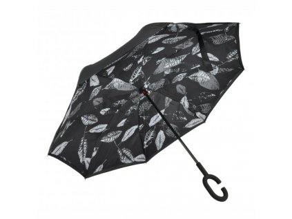 Dámský holový obrácený deštník Gregorio P3/389 - černý