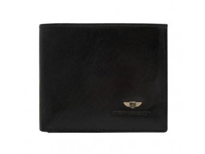 Pánská kožená peněženka Peterson PTN N01-VT - černá