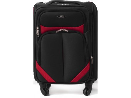 Cestovní kufr látkový RGL s-010 černo/červený - malý