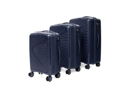 Zestaw walizek 3w1 POLIPROPYLEN kuferek PP2090 DARK GREY [25136] 1200