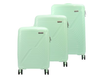 Sada cestovních kufrů Pierre Cardin LEE01 PP12 106 x 3 Z - máta