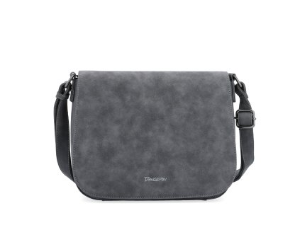 Dámská crossbody kabelka s klopou z eko kůže Tangerin 1115 ANT - šedá