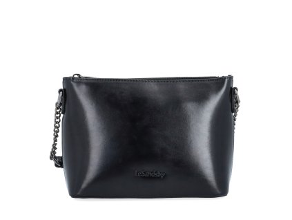 Dámská elegantní crossbody kabelka s řetízkem z eko kůže Le Sands 4379 C - černá