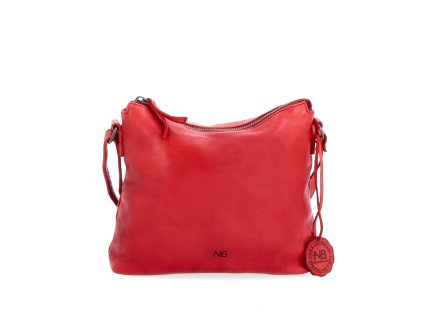 Dámská kožená crossbody kabelka Noelia Bolger NB 2400 CV - červená