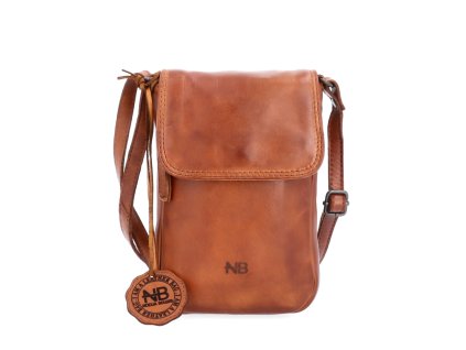 Pánská kožená malá crossbody taška Noelia Bolger NB 2418 KO - světle hnědá