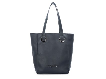 Dámská shoper bag kabelka z eko kůže Carmelo 4270 C - černá