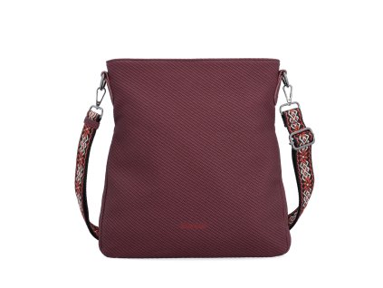 Dámská crossbody kabelka z eko kůže Carmelo 4366 BO - bordó
