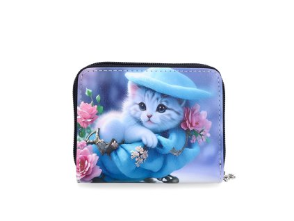 Dětská peněženka z eko kůže s barevným potiskem Indee 9200 143 - kočička