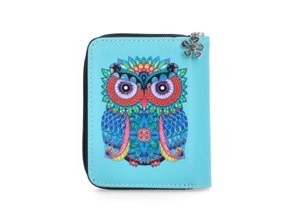 Dětská peněženka z eko kůže s barevným potiskem Indee 9200 156 - sovička