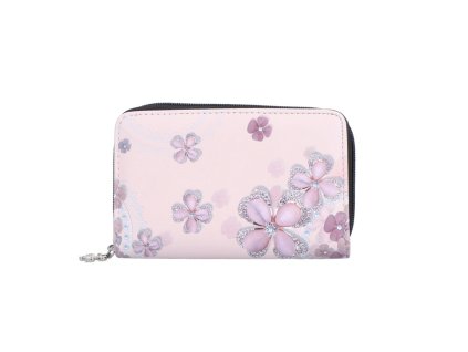Dámská peněženka z eko kůže s barevným potiskem Indee 9201 110 - čtyřlístky