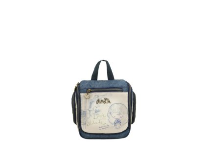 Cestovní toaletní taška Anekke Studio 41587-013 - modrá/béžová