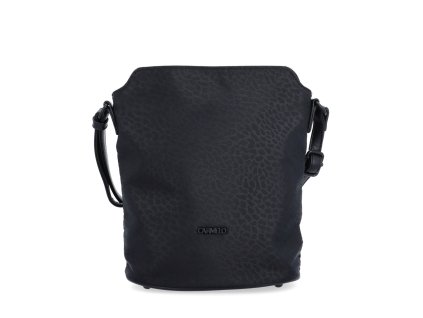 Dámská crossbody kabelka z nylonu Carmelo 6607 C LE - černá/leopard