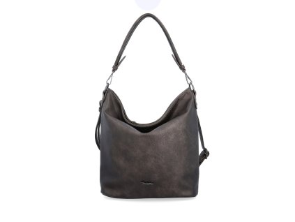Dámská hobo kabelka z eko kůže Tangerin 8007 ANT - tmavě šedá