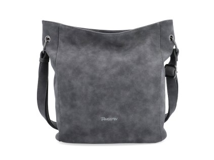 Dámská kabelka přes rameno z broušené eko kůže Tangerin 1105 ANT - tmavě šedá