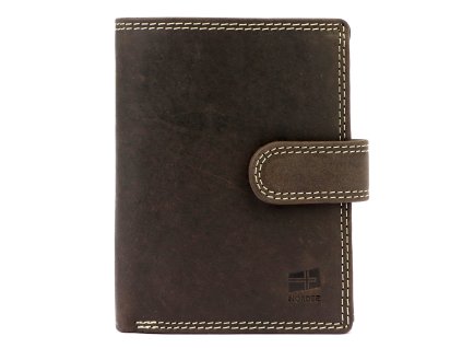 Pánská kožená peněženka Nordee BJÖRN N4L - hnědá