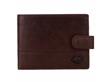 Pánská kožená peněženka EL FORREST 806-22 RFID - tmavě hnědá
