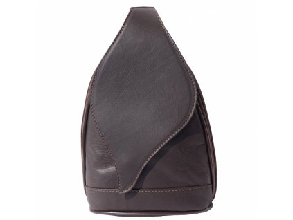 Dámský kožený batoh S6924 - hnědý