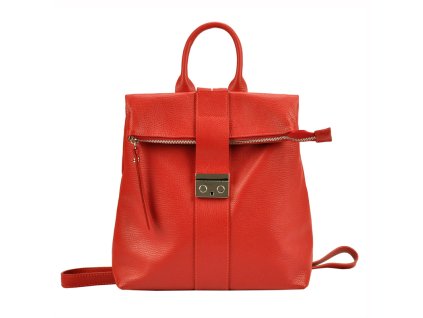 Dámský kožený batoh Patrizia Piu 518-008-01 - červený