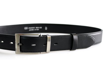 Pánský kožený opasek Penny Belts - černý