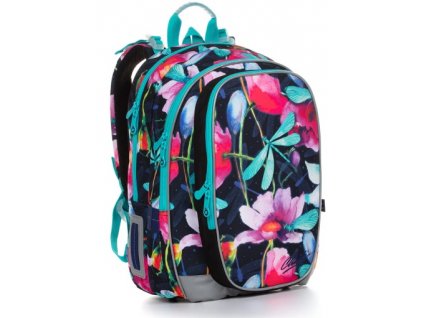 Školní batoh s vážkami a květy MIRA 20007